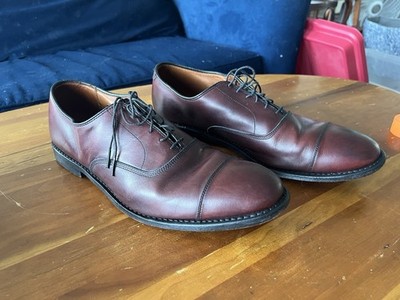 Allen Edmonds Park Avenue Cap Toe Calfskin Leather Dress Shoes Mens 11B Merlot Allen Edmonds 5875 Park Avenue Merlot Burnished Calf Shoe  main image 4