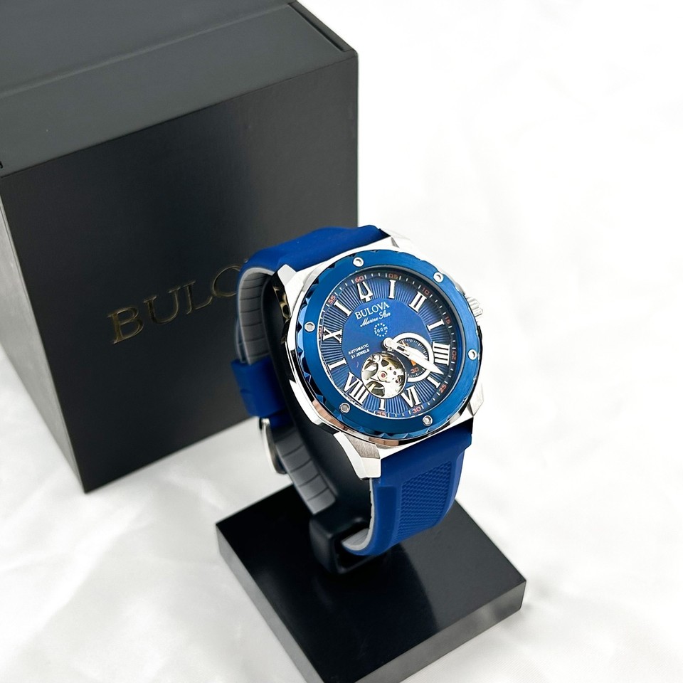 Orologio Bulova Marine Star Automatico Blu 98A303