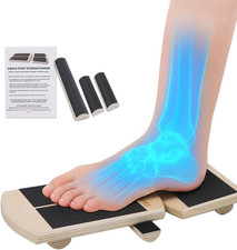Side Kick Ankle Balance Board for Rehabilitation - Adjustable Non-Slip Foot Stre
