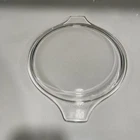 Pyrex Glass Lid 475-C14 11 " From Tab to Tab 9"Diameter Replace Corning VTG USA