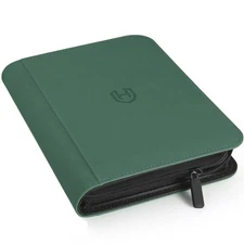 Card Binder 4 Pocket with Zipper, 288 Pockets Trading Card Holder Book, Premi...