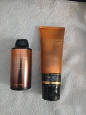 Bath Body Works Men's Collection MAHOGANY TEAKWOOD Body Cream and Body Spray