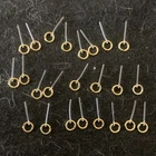 REPRO Barbie Doll Gold Hoop Earrings MINTY ~ 1960's Vintage 12 pairs