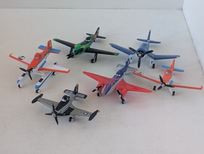 Pixar Planes Die-cast Metal Airplanes Mattel 1:55 Set Of 6 Jolly Wrenches Disney