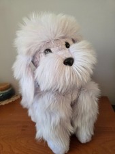 GRAND CHIEN CANICHE ROYAL ANCIEN AJENA MADE IN FRANCE 40 CM PELUCHE PARME