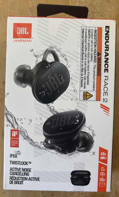 JBL Endurance Race 2 Wireless Earbuds (JBLENDURACE2BLKAM) -  Black... FREE S&H!