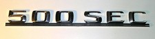 Original Typenkennzeichen Mercedes-Benz 500 SEC - Baureihe 126 - Oldtimer