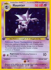 Haunter - 6/62 - Pokemon Fossil 1st Edition Holo Rare Card WOTC LP on eBay