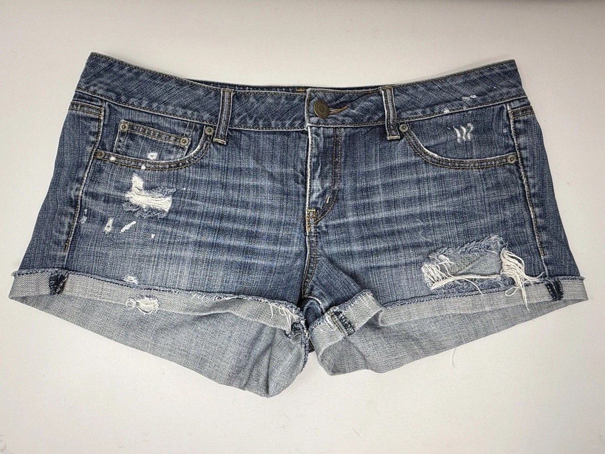 Low Rise American Eagle Destroyed Shorts American Eagle Denim