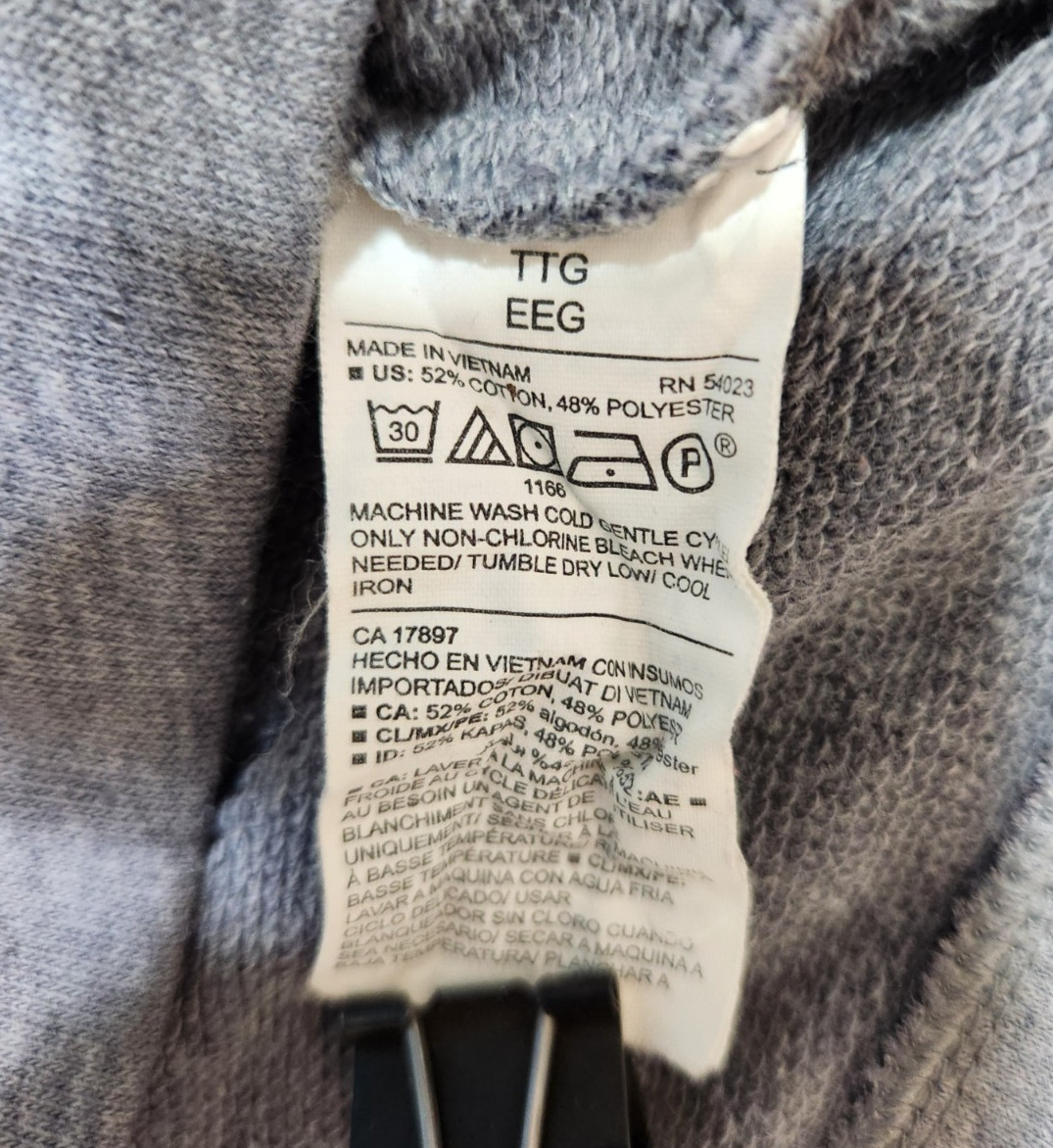 Old Navy Active Solid Gray Drawstring Waist Hoodi… - image 4