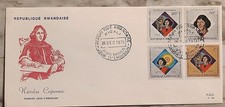 Rwanda 1971-1980 First Day Cover Scientists Multi-Color 20c-100c Stamp FDC
