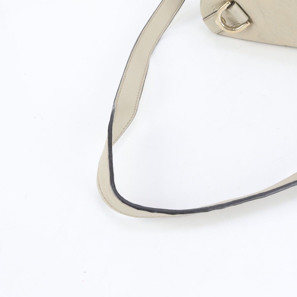 Gucci Guccissima Abbey Leather Shoulder Bag Beige Crossbody Authentic Women's thumbnail 2