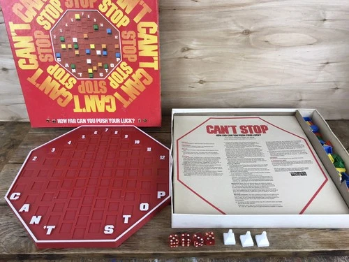 Vintage Can’t Stop Board Game No 122 Parker Brothers 100% COMPLETE 1980