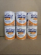 6 cans EleCare Jr Vanilla powder FREE SHIPPING EXP 07/26 And Up