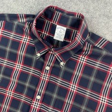 Brooks Brothers 1818 The Original Polo Shirt Mens Button Up Shirt XL Navy