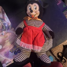 Vintage Disney Character Minnie Mouse Plush Doll by Gund Mfg J. Swedlin