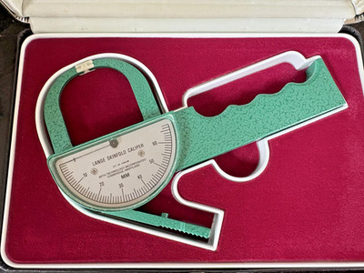 Vintage Lange Skinfold Caliper Cambridge Scientific Technology Inc Hard Case