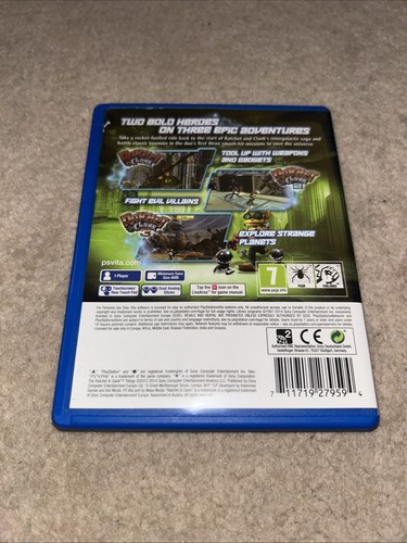 Ratchet and Clank Trilogy PS Vita Game Boxed Rare Tested & Working - Picture 2 of 2