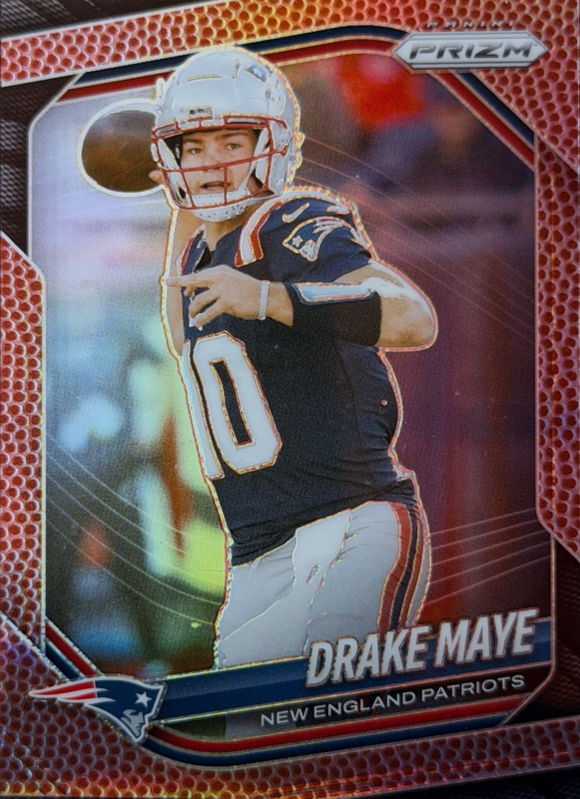 Panini 2025 Prizm Drake Maye Pigskin Prizm #165 /180 Patriots NFL Football
