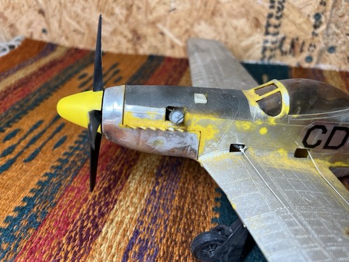 Testors P51 Mustang Gas Powered Model Tether Plane 1970 Fly’em - Picture 8 of 18