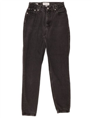 Calvin Klein Damen Slim Jeans W25 L27 schwarz Baumwolle QP01