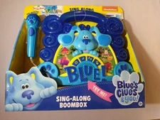 NEW Blues Clues& You Sing Along Kids Toy Boom box Connect Your Own Music Device!