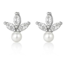 Marquise CZ Flat Back Earrings 18g for Cartilage Helix Tragus Lobe Gold Plate...