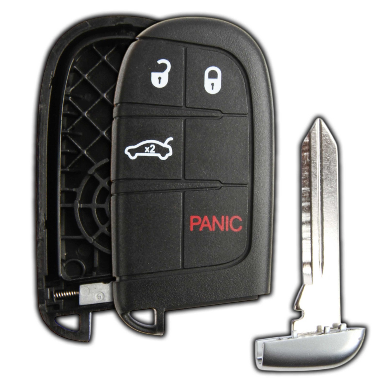 Key Fob Remote 4b Shell Case Replacement for Jeep Dodge Chrysler M3N-40821302
