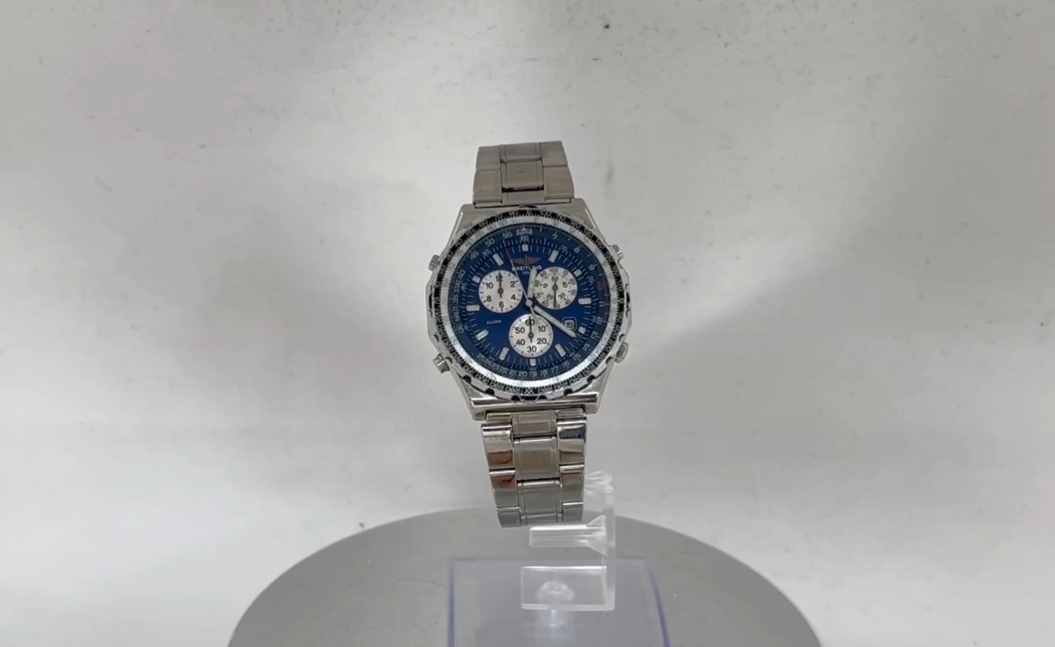 Breitling Jupiter Pilot A59028 Blue Dial 42mm Quartz Mens Watch