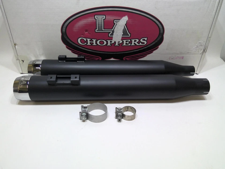 LA Chopper 2017 up Harley Touring Tru Power 4" silenciador negro cromo LA-1194-04 Foto 2 de 4