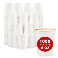 Lamosi 1000 Pack Paper Cups 8 oz, Disposable Coffee Cups, Paper Coffee Cups