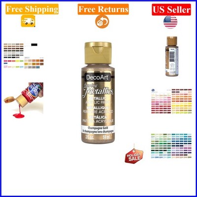 Dazzling Metallics 2oz Champagne Gold Acrylic Paint - Non-Toxic, Water-Based