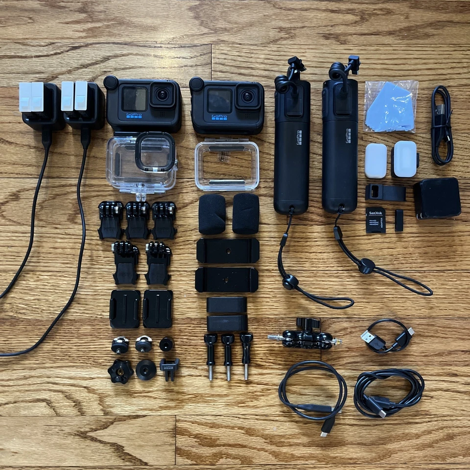 Lot Of 2 GoPro 11 HERO11 Black Camera With Accessories And Case - Image 3 of 4