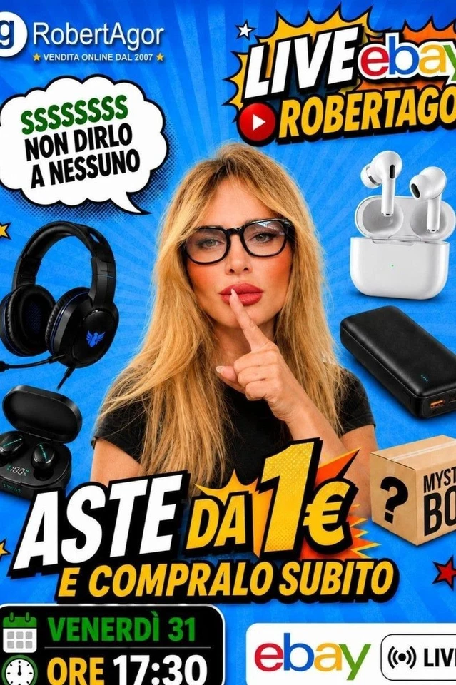 🔴 FUORI TUTTO! LIVE TECH aste da 1€, Compralo Subito -20% Mystery Box 🔥🛒