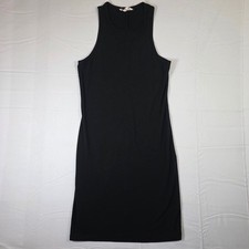 Forever 21 Womens Black Sleeveless Bodycon Mini Dress Ribbed Racerback Size M