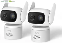 Eufy Security Indoor/Outdoor Camera C31(2-Pack), IP66, No Subscription | Spotlig