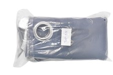 ChrisDowa Blackout Door Curtain Panel Blue 52x72 Grommet Single Panel Drapery