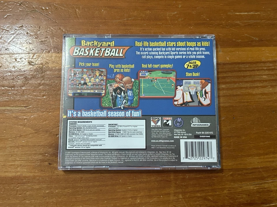 Backyard Basketball PC CD ROM 2001 Complete In Jewel Case - Image 3 of 3