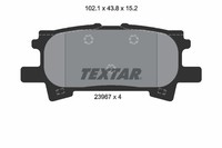 Bremsbelagsatz FÜR Lexus RX ( U3 ) - Textar 2396701