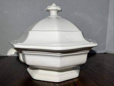 Vintage Octagonal Soup Tureen Or Covered Serving Dish Small Handles EUC 1976