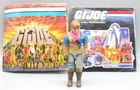 VINTAGE 1986 GI JOE ZANDAR ACTION FIGURE WITH CATALOGS PRE-OWNED HASBRO !!!