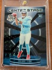 2025 Mosaic Cam Ward Rookie Black Finite Center Stage 1/1 Titans RC