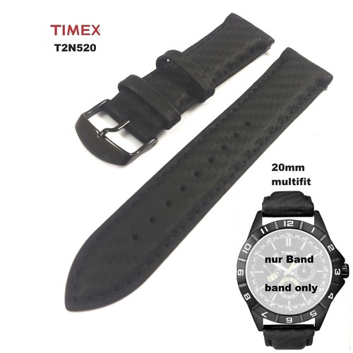 Bracelet Timex T2M468 En Cuir Marron – Largeur 20 Mm – Pour Chronographe T2M468 – Neuf Avec étiquettes
