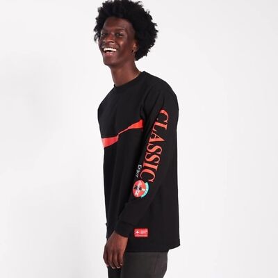 Lifted Research Group LRG x Coca-Cola Logo Long Sleeve Black Tee Men's Size S
