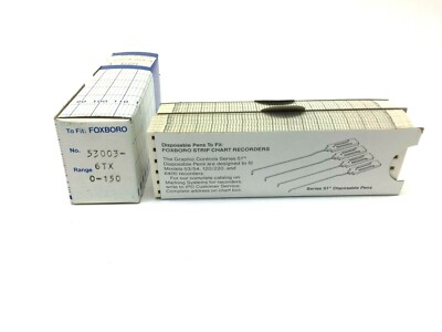 Graphic Controls 53003-6TX Foxboro Strip Charts Light Gray 4.641'' x 51' 