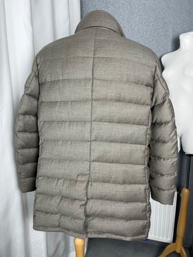 Moorer Verona Calegari - L Mens Coat Puffer Wool/Cashmere Size 56 - Picture 4 of 11