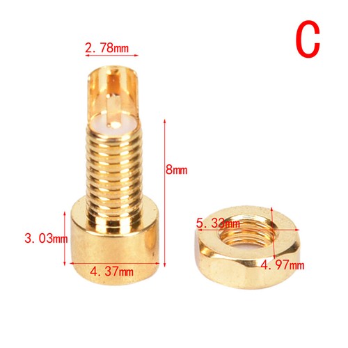 1pc MMCX Female Solder Wire Connector PCB Mount Pin IE800 DIY Audio Plug Ada _xa - Zdjęcie 8 z 12