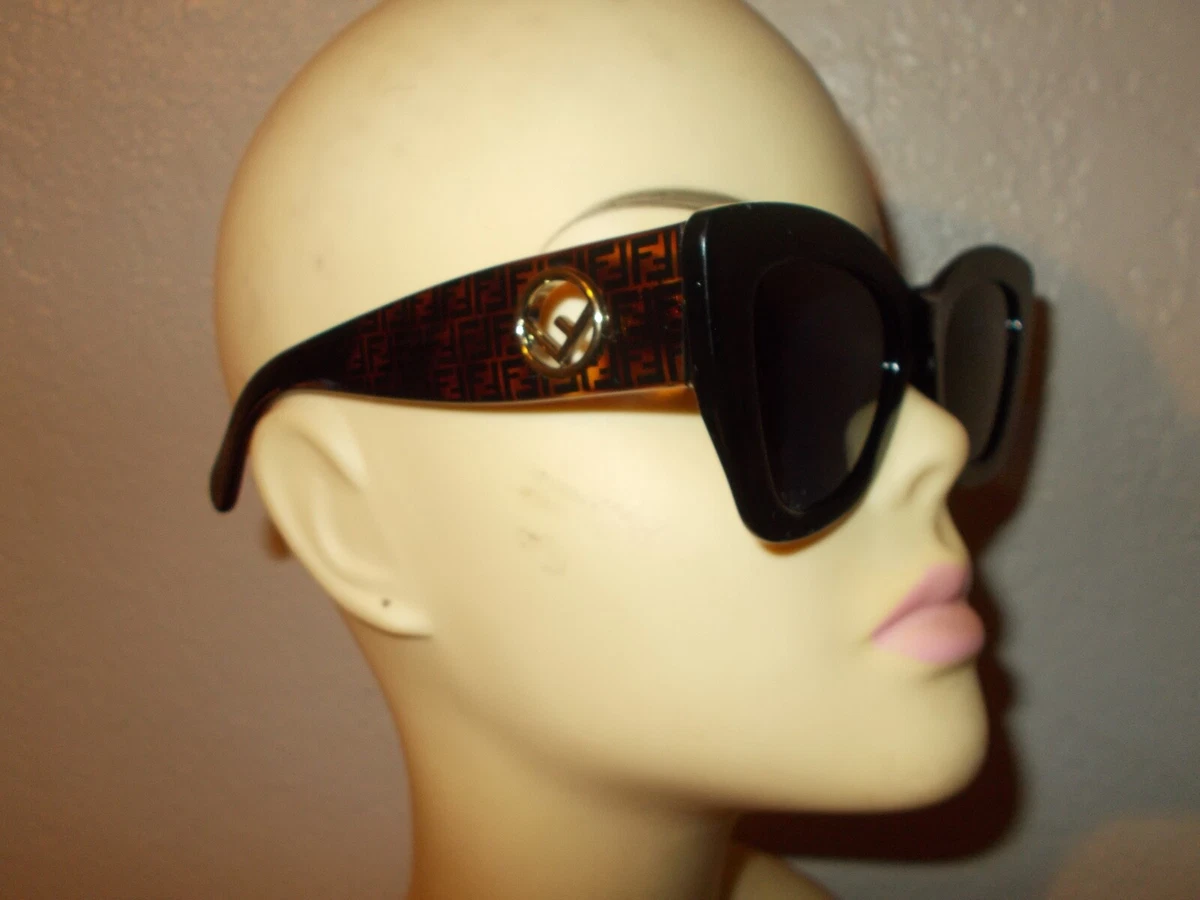 Fendi FF 0327 S Black Brown Frame Blue Lenses Sunglasses eBay
