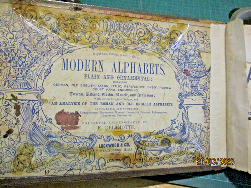 F Delamotte THE BOOK OF ORNAMENTAL ALPHABETS ANCIENT AND MEDIAEVAL hc c1858 - Picture 3 of 16