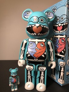 Medicom BEARBRICK Ron English signed 